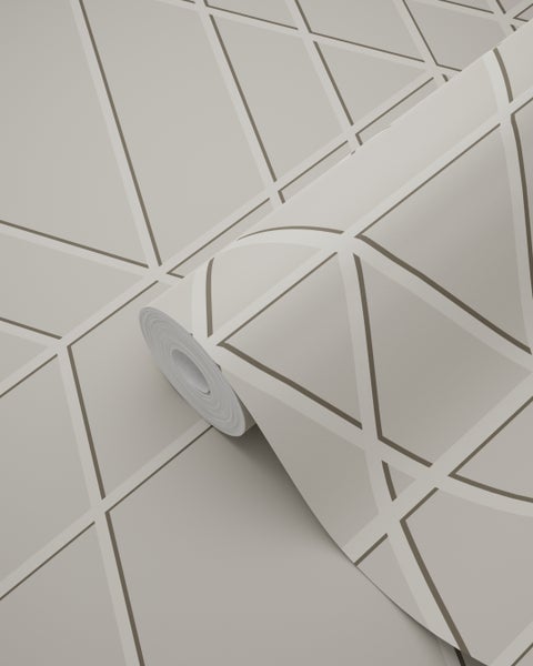 ESTAhome Tapete 3D-Muster Taupe - 50 x 900 cm - 139600