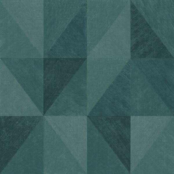 Origin Wallcoverings Tapete 3D-Muster Petrolgrün - 50 x 900 cm - 347895