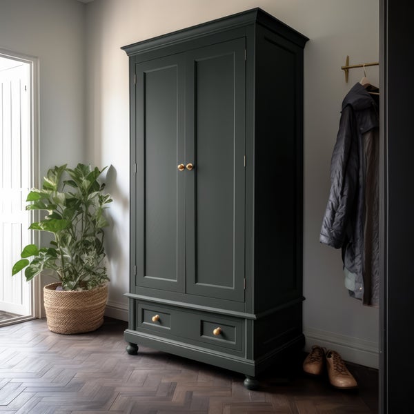 MissPompadour Kreidefarbe für Möbel grau 750ml, Secret Grey - Holzfarbe, Holzlack matt innen - Möbellack, Möbelfarbe ohne Schleifen - Kreidefarbe für Holz - CosyColours