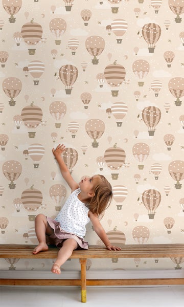 ESTAhome Tapete Luftballons Terrakotta - 50 x 900 cm - 131346