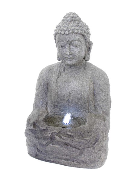 Gartenbrunnen Springbrunnen Brunnen FoBuddha Big für Aussen + Innen 76cm hoch 10554