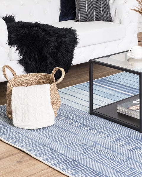 Teppich YARDERE Hellblau 160 x 230 cm Viskose