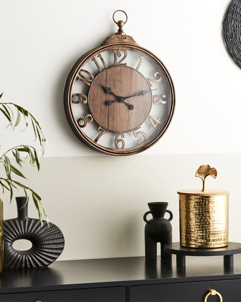 Wanduhr ALCOBA 40 cm Braun