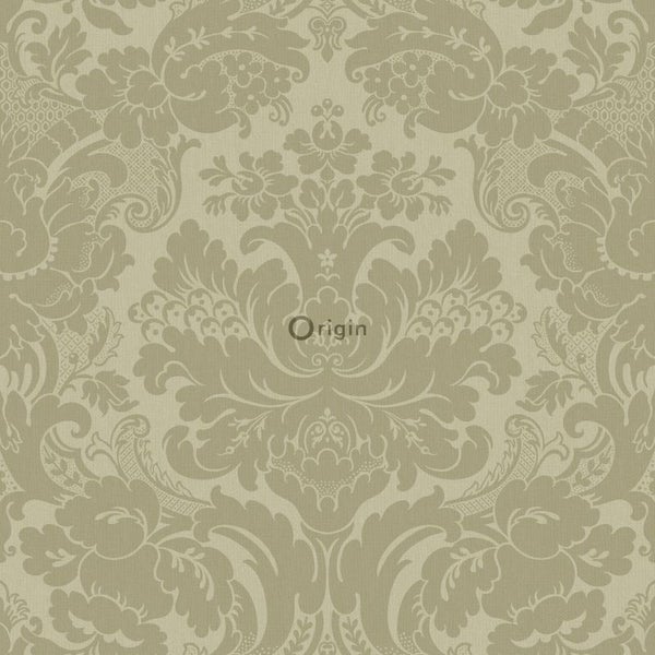 Origin Wallcoverings Tapete Ornamente Khaki - 53 cm x 10.05 m - 347035