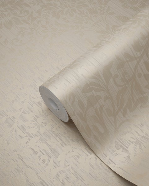Origin Wallcoverings Tapete Ornamente Hellgrau - 53 cm x 10.05 m - 345413