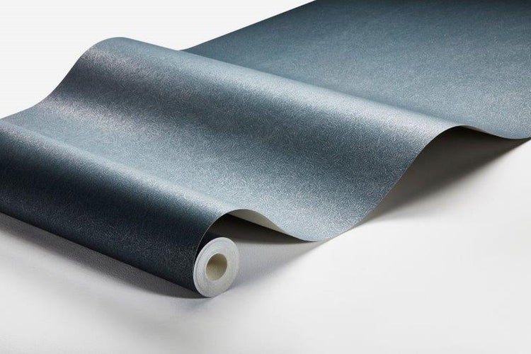 Borastapeter Tapete Uni Graublau - 53 cm x 10.05 m - 660325