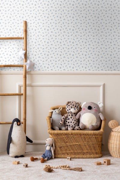 Sanders und Sanders Tapete Blumen Blau - 50 x 900 cm - 935397