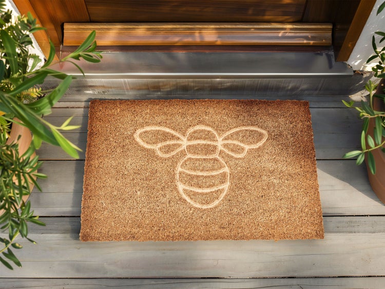 Fußmatte CAVITE 40 x 60 cm Kokosfasern Naturfarben