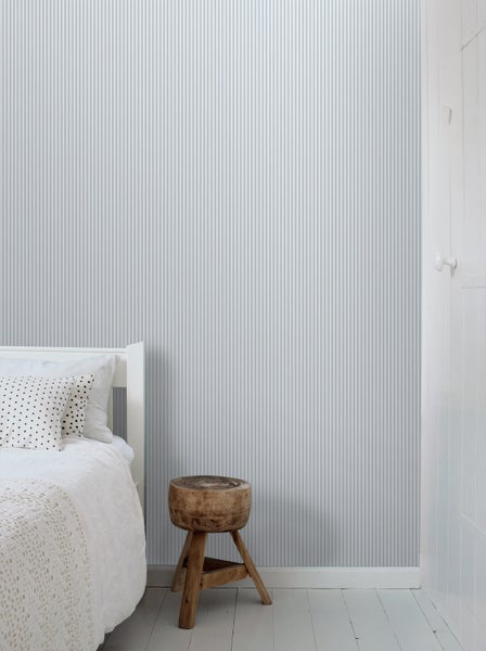 Sanders und Sanders Tapete Streifenmuster Graublau - 50 x 900 cm - 935388