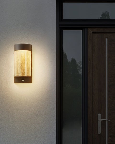 LED Außenwandleuchte PHEPPIE mit Bewegungsmelder Schwarz