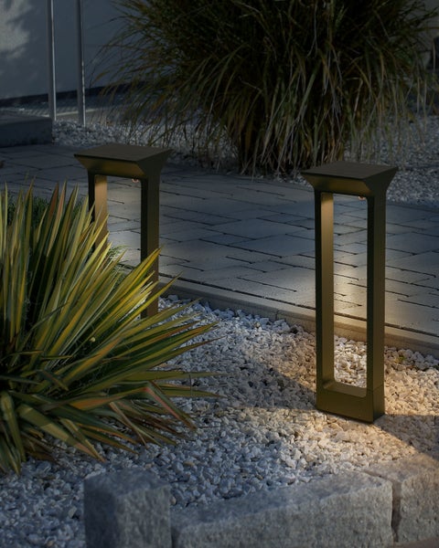 Solar LED Pollerleuchte MALDEN Schwarz