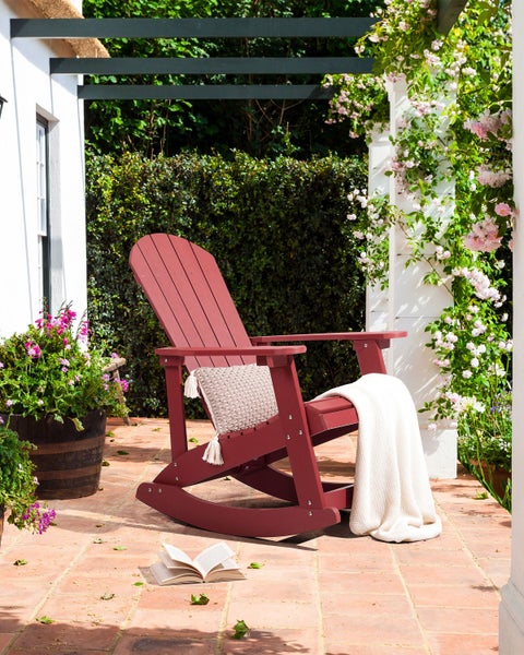Garten-Schaukelstuhl ADIRONDACK Rot