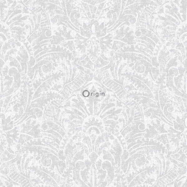 Origin Wallcoverings Tapete Ornamente Hellgrau - 53 cm x 10.05 m - 347305
