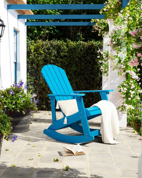 Garten-Schaukelstuhl ADIRONDACK Blau