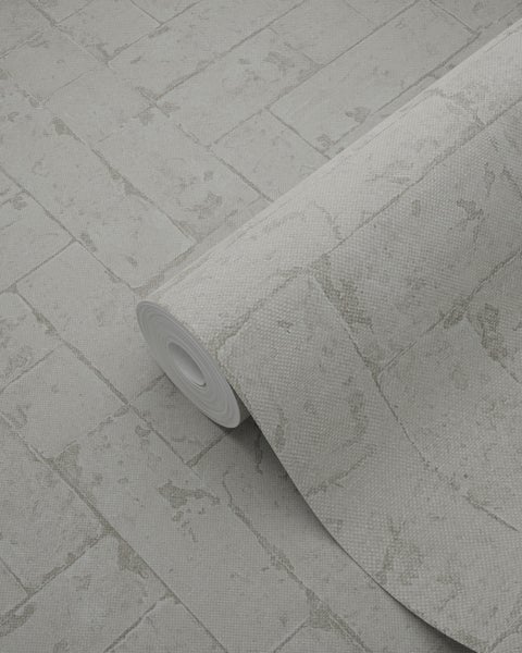 Origin Wallcoverings Tapete Backstein-Optik Hellbeige - 53 cm x 10.05 m - 347568