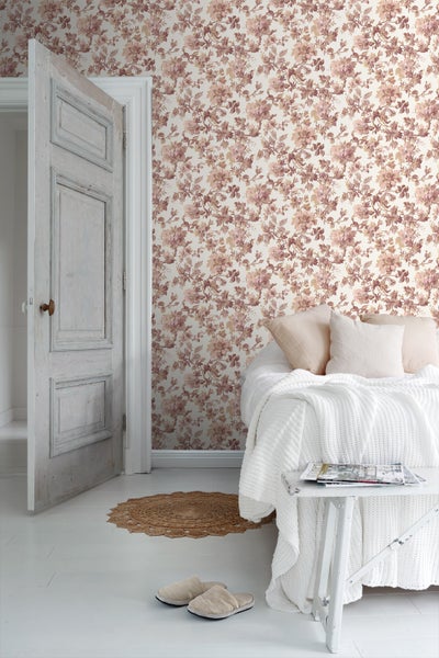 Duro Tapete Blumen Terrakotta - 53 cm x 10.05 m - 661191