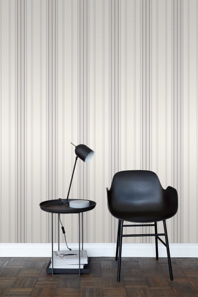 ESTAhome Tapete Streifen Grau und Beige - 53 cm x 10.05 m - 138805