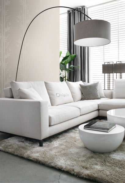 Origin Wallcoverings Tapete Bambusmuster Silber - 53 cm x 10.05 m - 345751