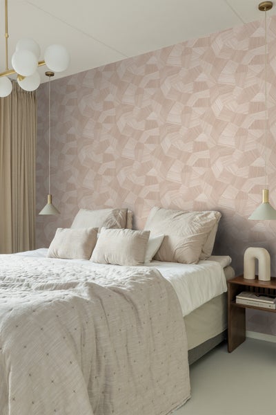 Origin Wallcoverings Tapete 3D-Muster Hellrosa - 53 cm x 10.05 m - 347985