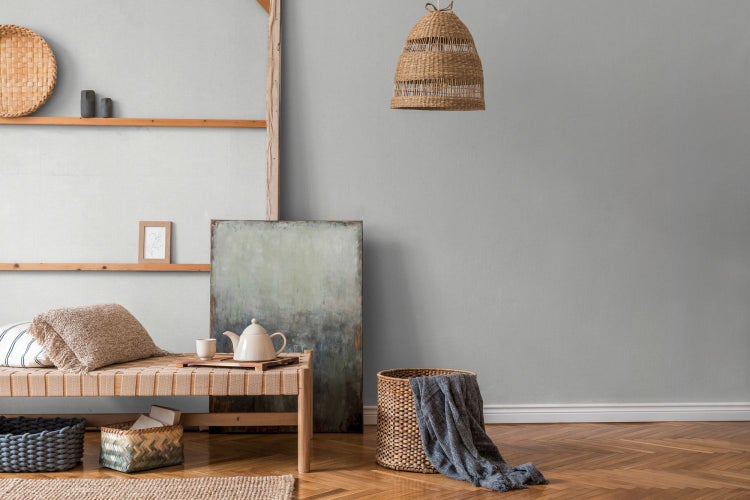 Zwei rechteckige Kissen zur Dekoration