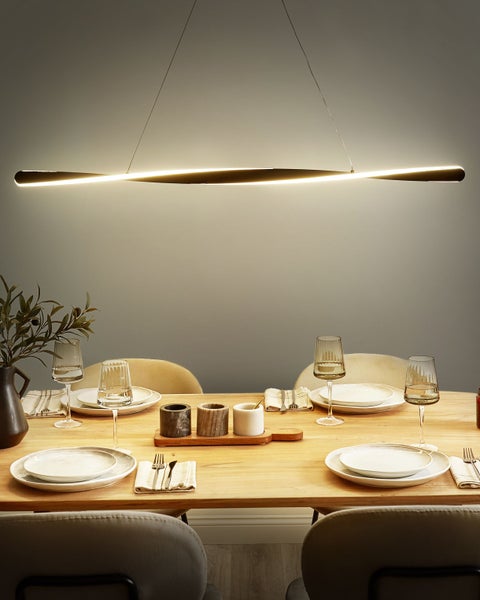 LED Hängeleuchte MAHOI Metall Schwarz