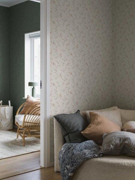 Borastapeter Tapete Blumen Beige - 53 cm x 11.2 m - 660148