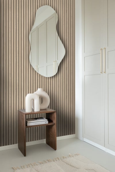 ESTAhome Tapete 3D Holzpaneele Beige - 53 cm x 10.05 m - 139607