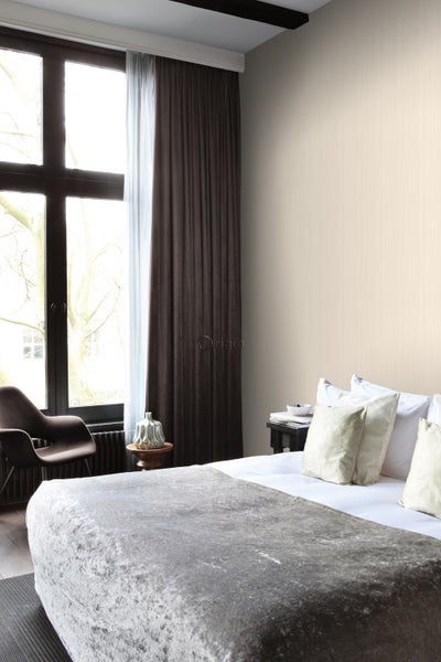 Origin Wallcoverings Tapete feine Streifen Elfenbeinweiß - 53 cm x 10,05 m - 345407