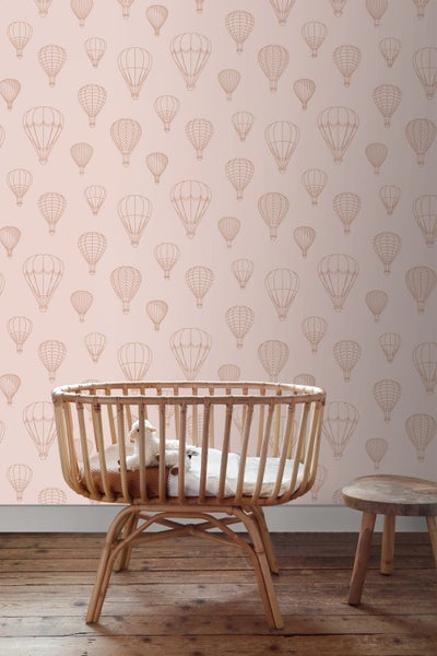 ESTAhome Tapete Luftballons Terrakottarosa - 50 x 900 cm - 139720