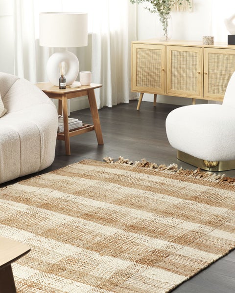 Teppich BERISSA Beige 140 x 200 cm Jute