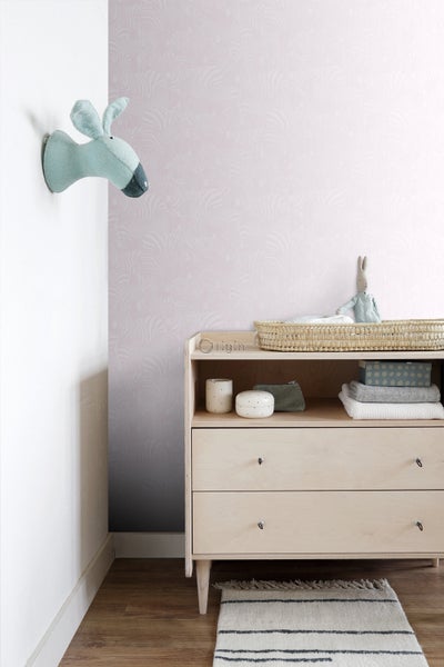 Origin Wallcoverings Tapete Zebras Hellrosa - 53 cm x 10.05 m - 346835