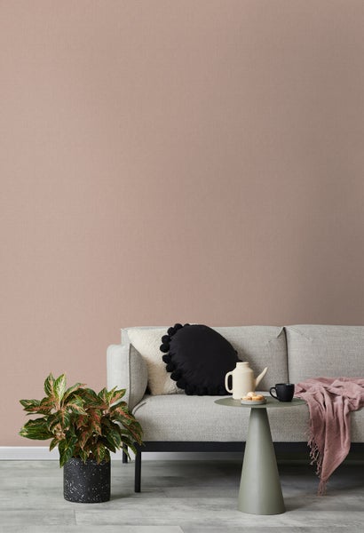 Walls4You Tapete Uni Rosa - 53 cm x 10.05 m - 935341