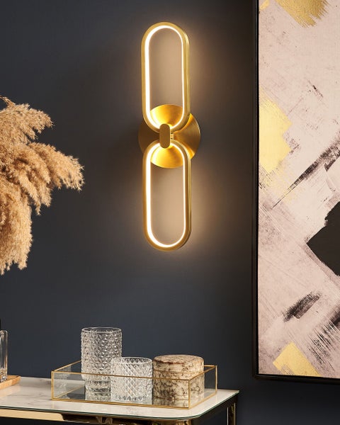 LED Wandlampe KRANG Metall Gold
