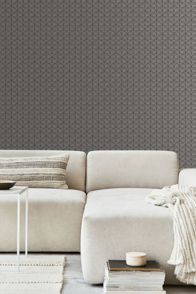 Borastapeter Tapete Art Decó Muster Braun - 53 cm x 10,05 m - 662620