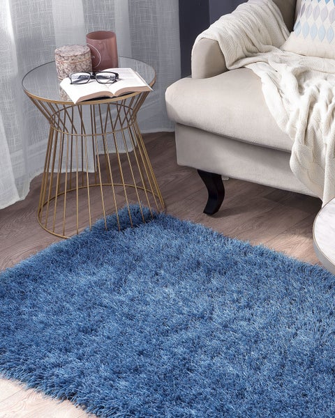 Zottelteppich CIDE Blau 80 x 150 cm