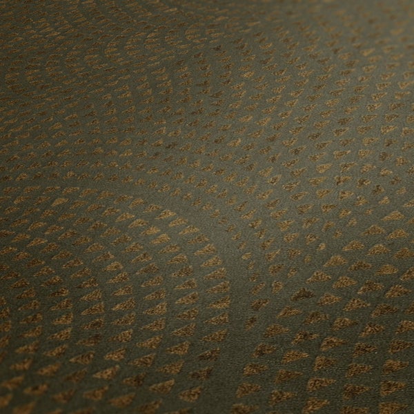 Nahaufnahme eines Teppichs mit abstraktem Muster