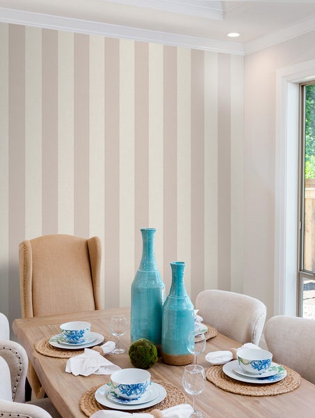 Sanders und Sanders Tapete Streifen Beige - 53 cm x 10 m - 640423