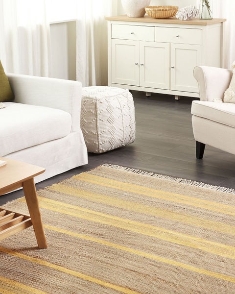 Teppich TALPUR Gelb 160 x 230 cm Jute