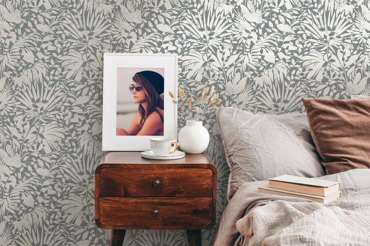 Tapete mit floralem Muster