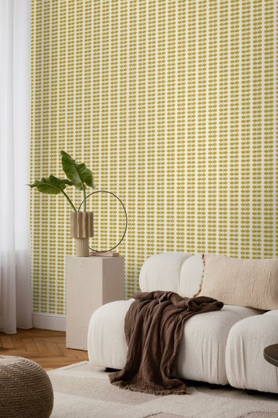 Borastapeter Tapete Blätter Gelb - 53 cm x 10.05 m - 660682