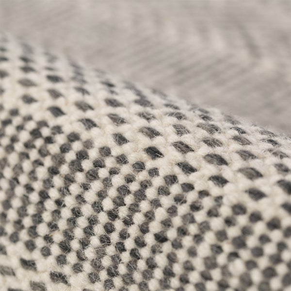 Kurzflor Teppich Ragnar Silber Vintage, Modern 80 x 150 cm
