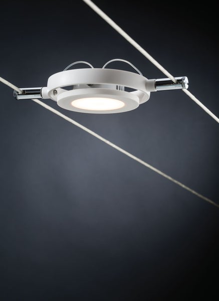 LED Seilsystem RoundMac Basisset 6x200lm 6x4,3W 2700K 230/12V Weiß matt