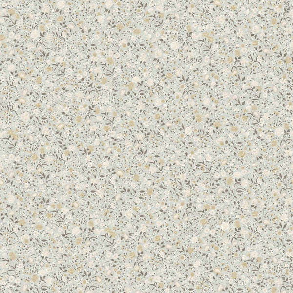 Sanders und Sanders Tapete Blumen Graugrün und Beige - 53 cm x 10 m - 640397
