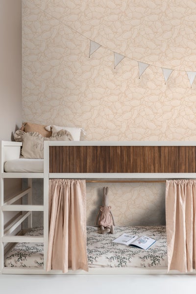 ESTAhome Tapete Mohnblumen Beige - 53 cm x 10.05 m - 139705
