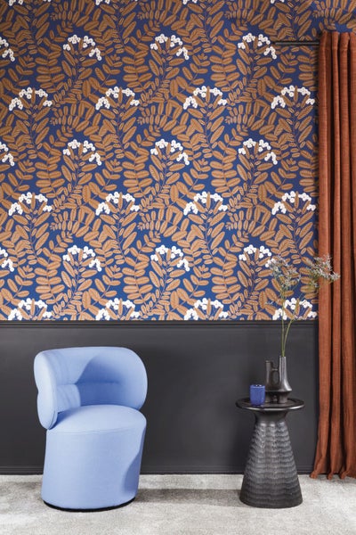 Masureel Tapete Blumen Blau - 53 cm x 10.05 m - 631055