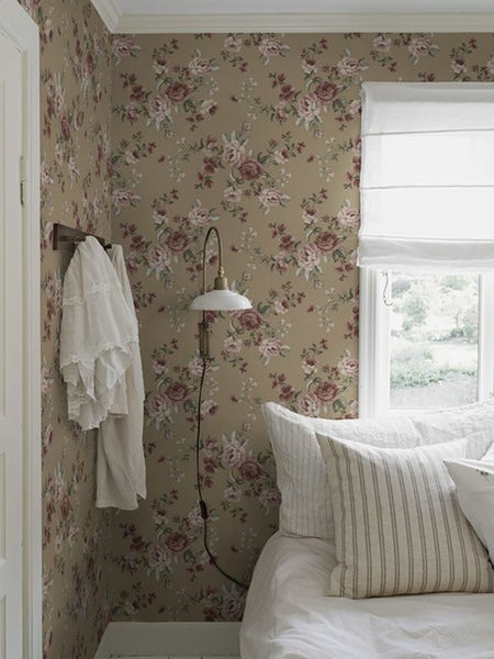 Borastapeter Tapete Blumen Braun - 53 cm x 10.05 m - 660618