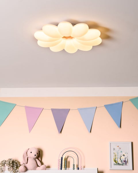 LED Deckenlampe Blume TINAU Weiß