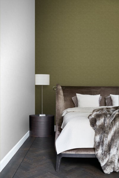Origin Wallcoverings Tapete Leinen-Optik Ockergelb - 53 cm x 10.05 m - 347635