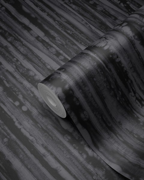 Origin Wallcoverings Tapete Streifen Schwarz - 53 cm x 10.05 m - 346644