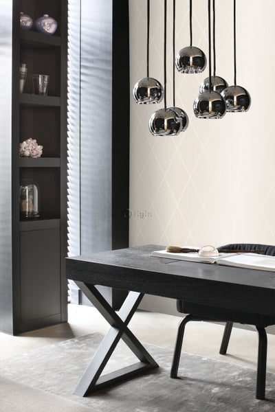 Origin Wallcoverings Tapete Karomuster Beige - 53 cm x 10,05 m - 345719